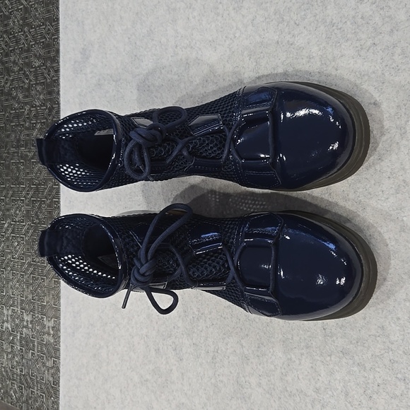 🐢 Sorel Major Lace Mesh Collegiate Navy Boots Size 8.5 Excellent Condition - Picture 6 of 15